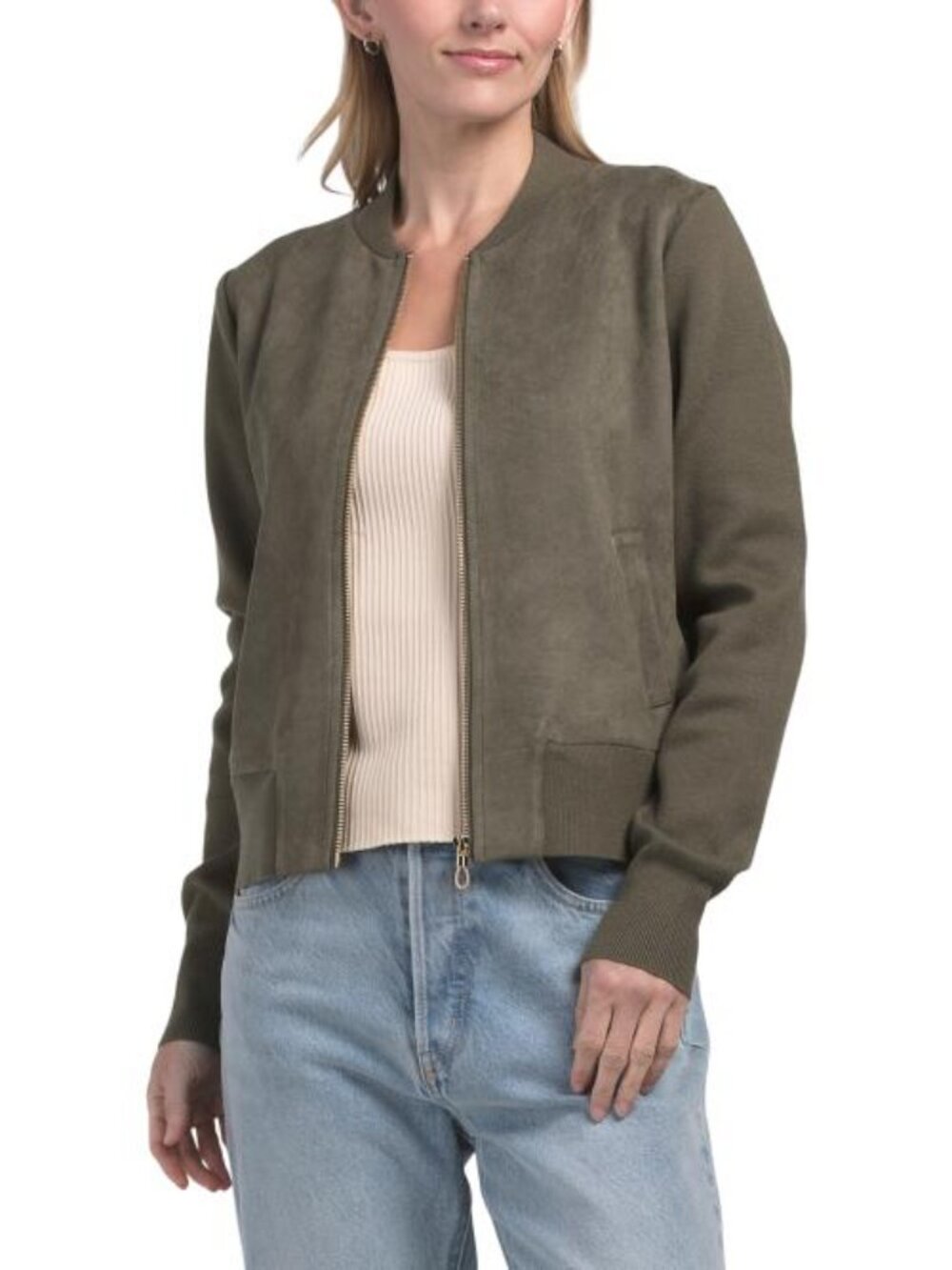 LA VILA MILANO Front Zip Bomber Jacket